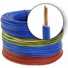 Conductor electric, unifilar FY, 1,5 mm, rosu, albastru, verde-galben